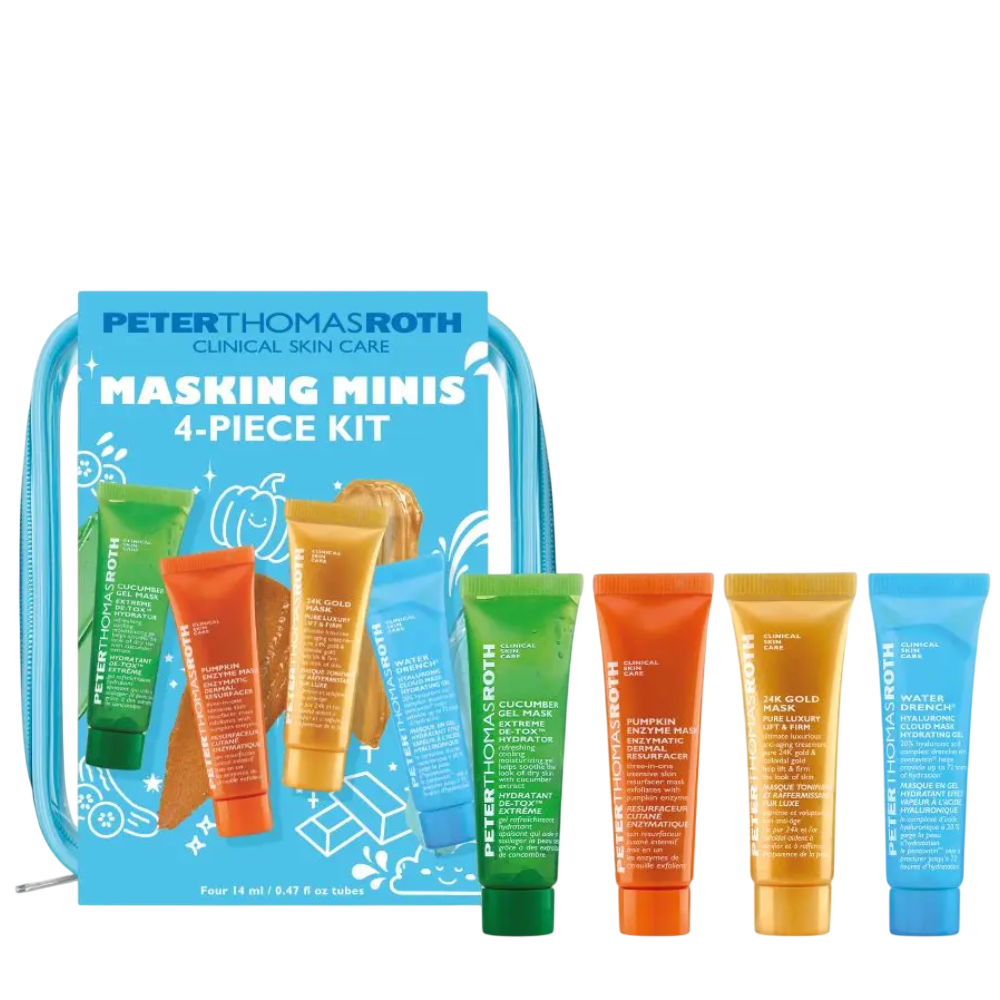 PETER THOMAS ROTH Masking Minis 4-Piece Kit - Набір мінімасок для комплексного догляду за шкірою в косметичці PETER THOMAS ROTH Masking Minis 4-Piece Kit - Набір мінімасок для комплексного догляду за шкірою в косметичці
